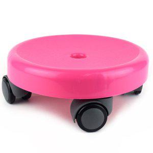 바퀴의자 원형 의자 앉은뱅이 바퀴 핑크