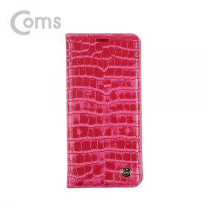 Coms 스마트폰 가죽케이스(폴더지갑) S8 Pink 갤럭시