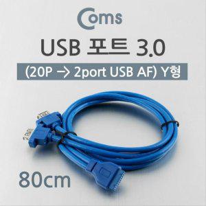 USB 포트 3.0 20P to 2port USB Y형 케이블 80 NT550