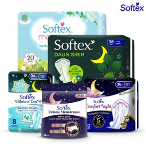 SOFTEX - 월경 바지 - Comfort Night - Natural Cool Plus - 슈퍼 슬림 엑
