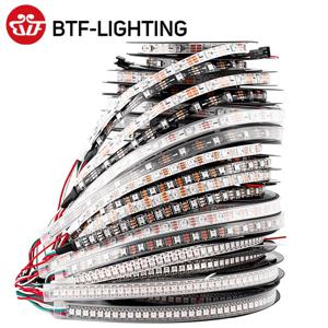 WS2812B LED 조명 DC5V WS2812 RGB LED 스트립 조명 개별 설정 가능 스마트 픽셀 매직 조명 흑색 백색 PCB IP30 65 67