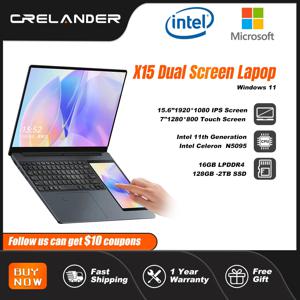 CRELANDER X15 듀얼 스크린 노트북 15.6