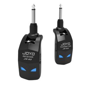 JOYO JW-03 무선 기타 시스템 일렉트릭 기타 베이스 앰프용 송신기 및 수신기, 2.4GHz, 4 채널