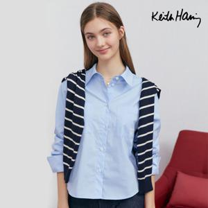키스해링 24SS 링클프리 크롭핏 셔츠 3종 여성