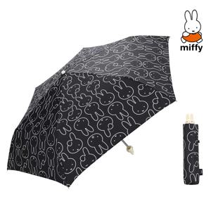 블랙  캐릭터 손잡이 3단 우산 자외선차단 80% 기능 양산 MIL-2202