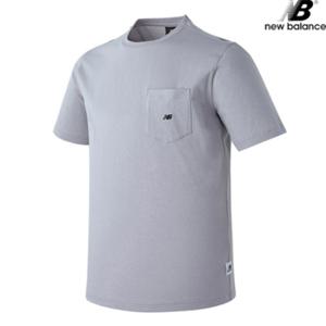 뉴발란스 NBNEA20023-GR 그레이팩 포켓티 스탠다드핏 남녀공용 반팔티 티셔츠