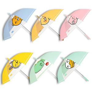 투명 장우산 카카오 우산 카카오프렌즈 라이언 춘식이 어피치 죠르디 어린이 아동 초등학생 우산