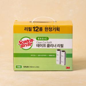 3M 베이직테이프크리너 리필(12입)