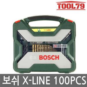 보쉬 X-LINE 100PCS 비트세트 기리세트