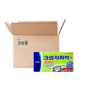 대용량 이중 지퍼백 18cmx20cm(소) 150매 X12개 (1BOX)