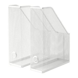 이케아 SSG 드뢰니엔스 파일꽂이 2P 화이트(24x32.5x8.5cm+25.5x32.5x10cm) 스틸