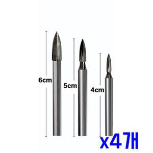 셀프집수리 단단한 강철 목공 스틸 비트 4mm 5mm 6mm x4개 목공날