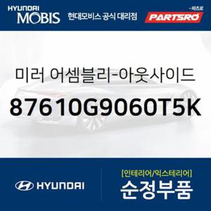 사이드미러(빽미러),좌측 (87610G9060T5K)  제네시스 G70 현대모비스 부품몰