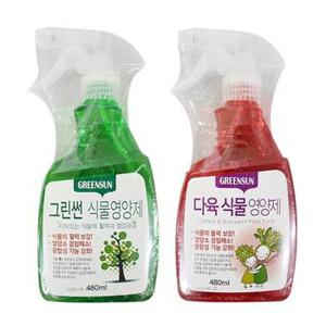 그린썬 다육식물영양제 식물영양제 화분영양제 화초영양제 비료 화분 나무영양제 480ml