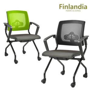 핀란디아 시프트 T504B 메쉬 접이식의자 책상의자 사무실의자