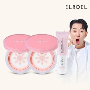 [1+ 1]엘로엘 핑크톤업 선쿠션 본품+미니 선쿠션 증정_ELROEL