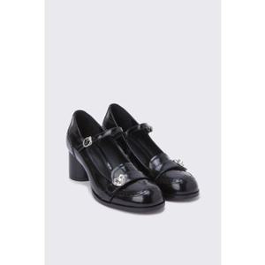 [슈콤마보니]   SUECOMMA BONNIE DA1BS24001BLK Round heel mary jane pumps(black)