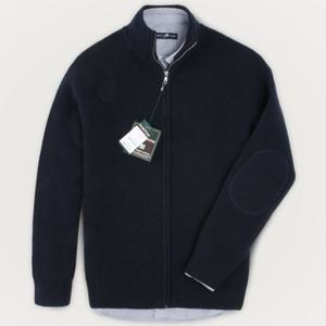 [FOREST CAMP]Lambswool Zip-Up Cardigan/램스울 집업 가디건/∼4XL[FCSW9403-Navy]best quality