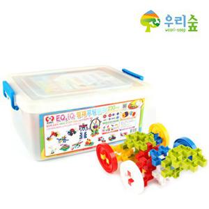 [브레인숲] 와플블럭 230pcs KC인증 창의력발달 큐브블럭 블록 퍼즐완구 유치원 어린이집 교구 장난감