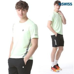 [케이스위스(K-SWISS)] 폴리 싱글 라운드 반팔티