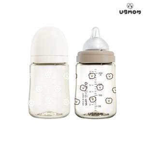 유비맘 NEW PPSU 디자인 아기 젖병 200ml 1P(꼭지포함)