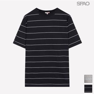 [스파오] 스트라이프 반팔 티셔츠 (SPRSA24C19-T)