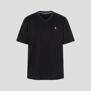 [빈폴] [Essential] 수피마 코튼 브이넥 티셔츠  블랙 (BC4242E035)