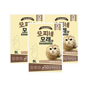 모찌네 고양이 모래 무향 8L x 3EA(24L) 18.6kg