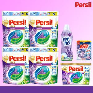 [Persil] 퍼실 딥클린 디스크 라벤더 캡슐세제 4팩+1통+버넬+브레프