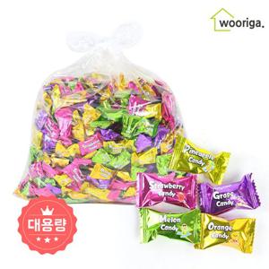 [우리가스토리] GG 후르츠맛랜드 D 캔디 4kg 1봉 대용량 사탕