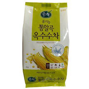 샘표 순작 유기농 통알곡 옥수수차 1kg 8개/무료배송