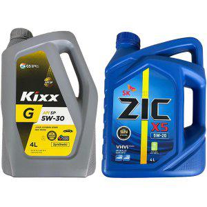 KIXX G 5W30 ZIC X5 5W20 SP 4L 가솔린엔진오일
