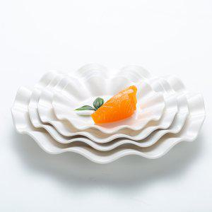 멜라민 매화 접시 업소용 그릇 고급 죽매화 매화꽃 과일 한정식 멜라민접시 매화문양 돌산멜라민 대접시 직사각접시