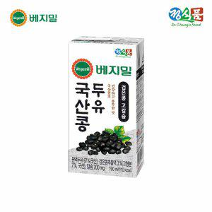 베지밀 국산콩 검은콩 고칼슘 두유 190mlx80팩