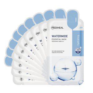 Mediheal Best Essential Mask Hydrating Moisturizing Calming Soothing Lifting (Watermide 10 Pack)