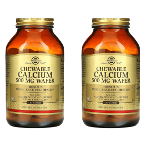 솔가 츄어블 칼슘 500mg 120개 2개 씹어먹는 탄산칼슘 Calcium