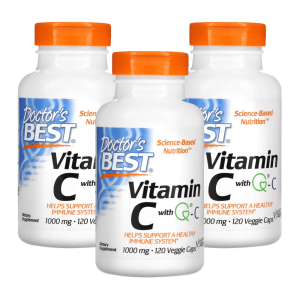 닥터스베스트 비타민C QC 1000mg 120캡슐 3개 아스코르브산 VitaminC