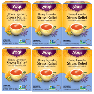 요기티 Yogi Tea Stress Relief 16티백 6개 페퍼민트 카모마일 라벤더