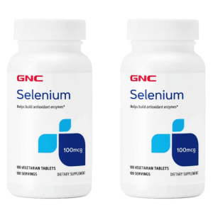 GNC 셀레늄 셀렌 100mg 100정 2개 칼슘 Selenium Calcium