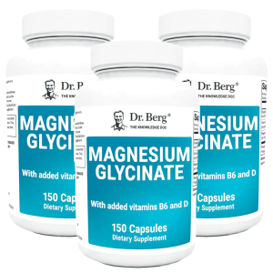 Dr Berg 마그네슘 글리시네이트 400mg 150캡슐 3개 비타민D 비타민B6