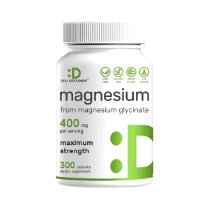 Deal Supplement 마그네슘 글리시네이트 400mg 300캡슐