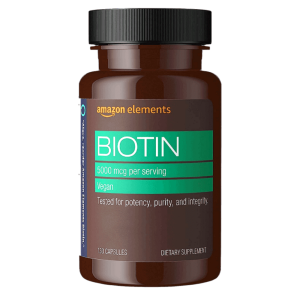 Amazon Elements 비오틴 5000mcg 130캡슐 Biotin