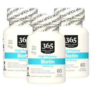 365 홀푸드마켓 비오틴 5000mcg 60캡슐 3개 Biotin
