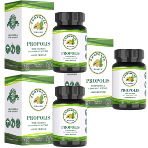 Propolis Health 그린 프로폴리스 100캡슐 3개 비타민E