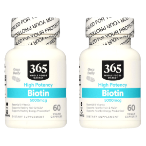 365 홀푸드마켓 비오틴 5000mcg 60캡슐 2개 Biotin