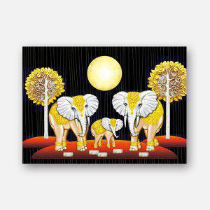 보석십자수 5D 황금나무 코끼리가족 큐빅 비즈 DIY