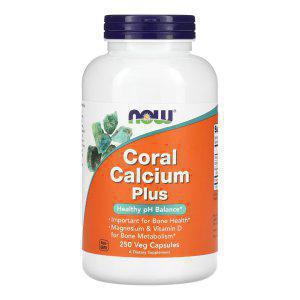 나우푸드 코랄 칼슘 플러스 250캡슐 산호 비타민 D 마그네슘 Coral Calcium