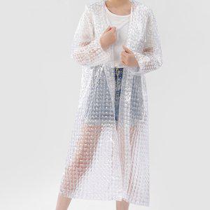 투명 여성 레인코트 성인 비오는날외출 비옷 우비