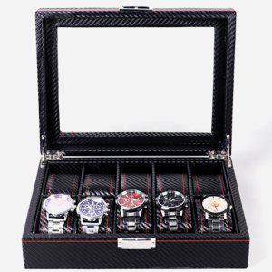 투명창 명품시계 보관함 뚜껑 10칸 시계정리 케이스