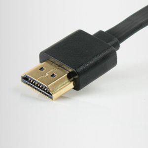 얇은 HDMI케이블 정리편한 납작 모니터연결 커넥터